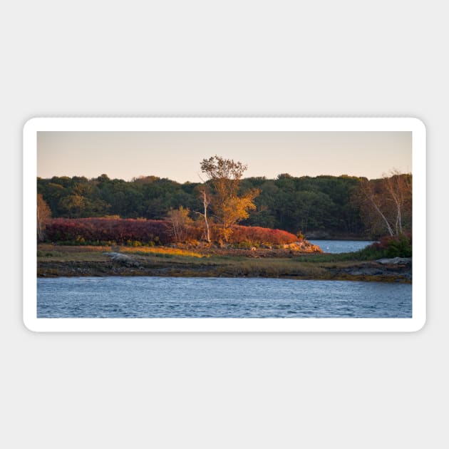 Island on the Piscataqua Sticker by RichardGibb